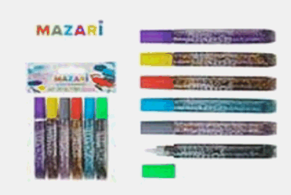 Гель с блёстками, 10 мл х 6 цветов,с европодвесом