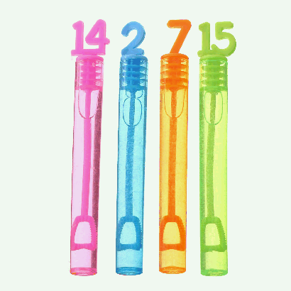 Мыльные нелопающиеся пузыри «Цифры», Микс