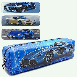 Пенал-тубус ' KWELT ' 1 отделение 200*50*30мм Стильный автомобиль, цвет - ассорти (без возможности выбора цвета), искусственная кожа, индивидуальная упаковка мал