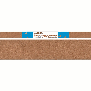 Бумага гофрированная (креповая) 'devente' 32 г/м2, 50x250 см в рулоне, светло-коричневая