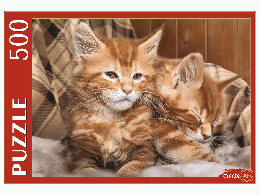 ПАЗЛЫ 500 элементов. РЫЖИЕ КОТЯТА МЕЙН-КУНА