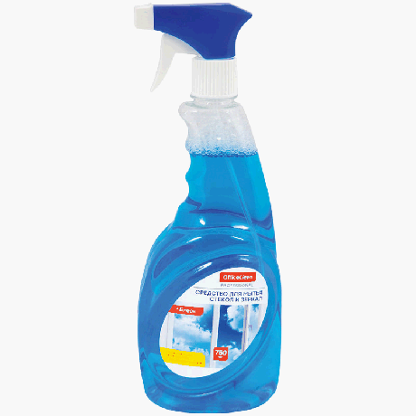Средство для мытья стекол и зеркал OfficeClean 'Блеск' 750мл, с курком, арт. 257294/П (ШТ) 16/0/1 Проз-ль: OfficeClean