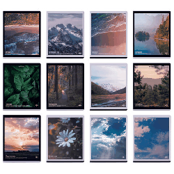 Тетради предметные, КОМПЛЕКТ 12 ПРЕДМЕТОВ, 48 л., матовая ламинация, BRAUBERG, 'ПРИРОДА', 405606