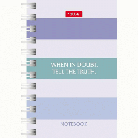 Записная книжка 80л А7ф клетка на гребне серия -Полоски-