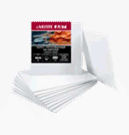 Холст на картоне 10x10 см грунтованный 'deVENTE. ART' 100% хлопок 280 г/м?, мелкое зерно, цвет белый, термоусадочная пленка