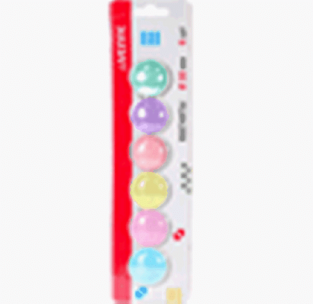 Магнит для доски офисной 'deVENTE. Pastel' O 30 мм, 6 шт, цвета пастельное ассорти, в картонном блистере