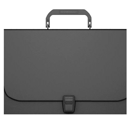 Портфель ' Erich Krause ' А4 Matt Classic черный, пластиковый, черный замок и ручка