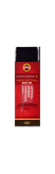 Уголь для рисования искусственный  GIOCONDA, набор 6 шт.