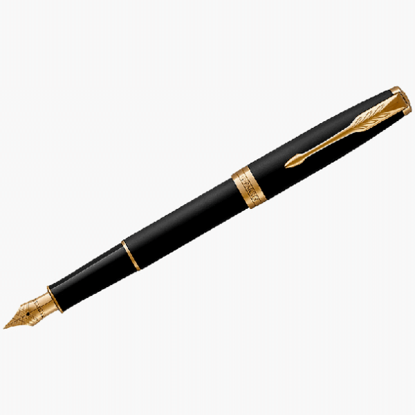 Ручка перьевая Parker 'Sonnet Matte Black GT' 0,8мм, подар. уп.