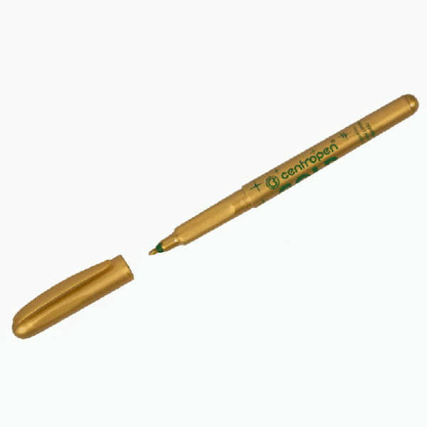 Маркер для декорирования Centropen '2670' золото, пулевидный, 1,0мм