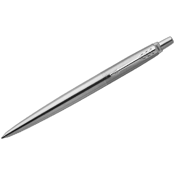 Ручка шариковая 'Jotter Stainless Steel CT' синяя, 1,0мм, кнопочный механизм, подар.уп.