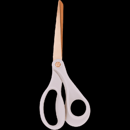 Ножницы канцелярские 'deVENTE. Esthetics' 17,5 см, кольца эргономичной формы из пластика, цвет лавандово-пепельный, лезвия из нержавеющей стали с титановым покрытием в цвете розово