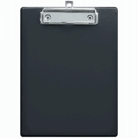 Планшет с зажимом OfficeSpace А5, ПВХ, черный