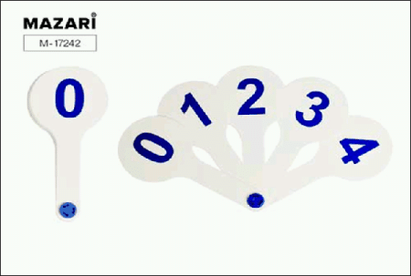 Веер математический 'ЦИФРЫ 0-9', ОПП-упаковка
