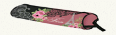 Пенал мягкий круглый, 21х7х7см, ПВХ 0,8мм, с ручкой, с антисминаемым вкладышем дев