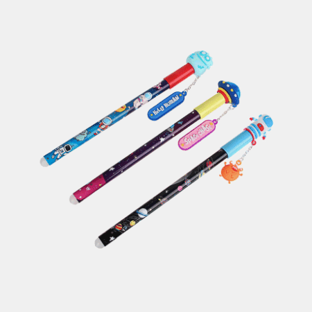 Ручка гелевая 'Пиши - стирай', синяя, с фигуркой и подвесом, 0,7мм, 'Космос', 3 дизайна