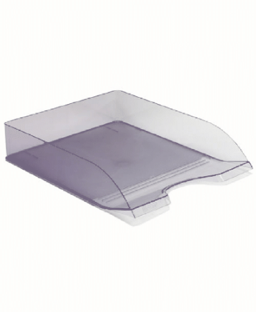 Лоток горизонтальный ДЕЛЬТА тонированный серый