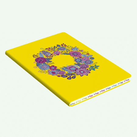 Книги для записей А5 80л BE HAPPY! Дизайн 4