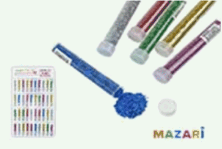 Блёстки декоративные в пластиковой тубе с крышкой, микс 6 цветов