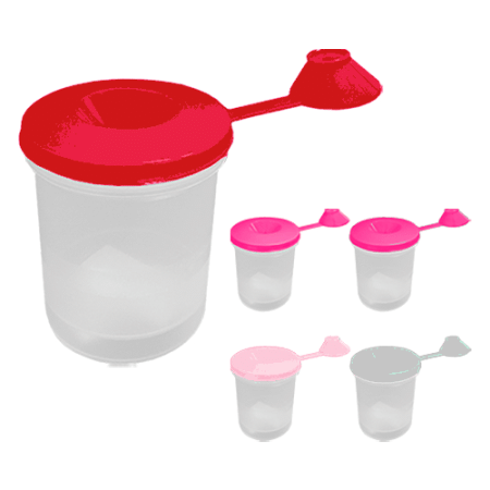 Стакан-непроливайка ' Пчелка ' одинарный с крышкой Нежный микс