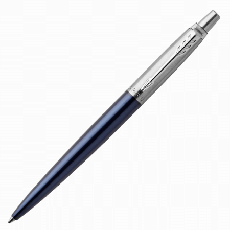 Ручка шариковая JOTTER Royal Blue CT, синий кор. из нерж.стали,колп. и клип из нерж.стали,син черн M
