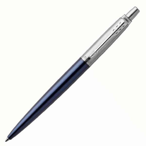 Ручка шариковая JOTTER Royal Blue CT, синий кор. из нерж.стали,колп. и клип из нерж.стали,син черн M